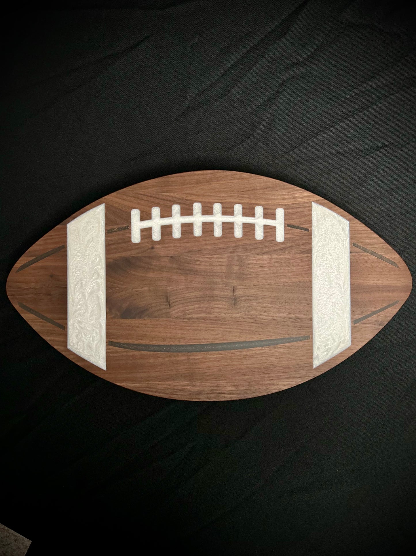 Charcuterie Board | Football | Walnut w/ Epoxy
