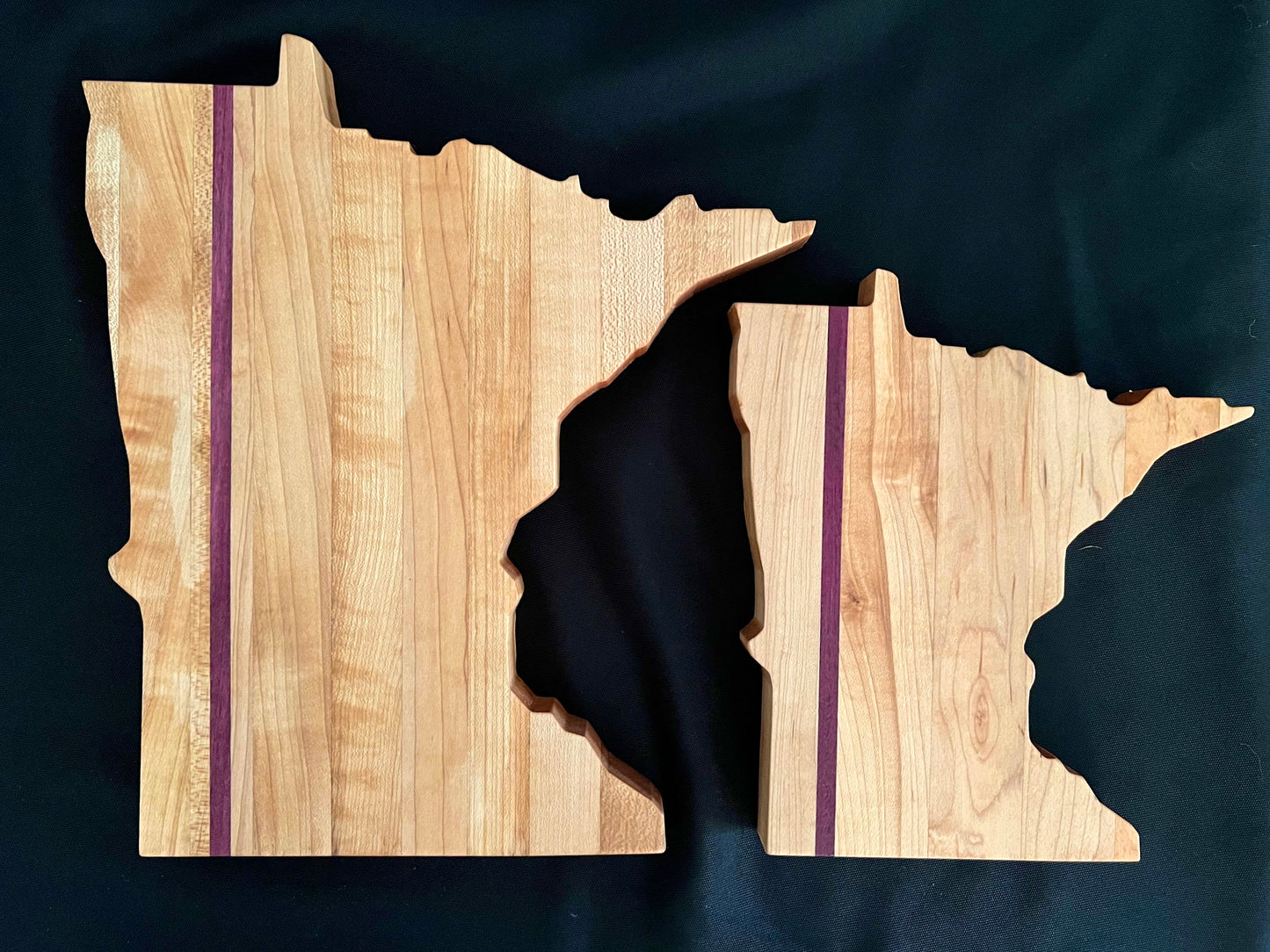 Minnesota Maple & Purpleheart Serving Board