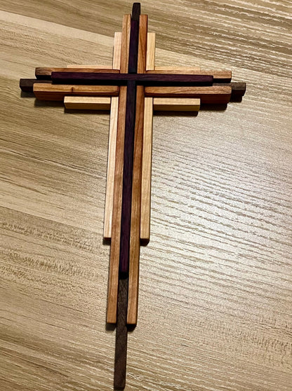 Multi-Layered Wood Cross