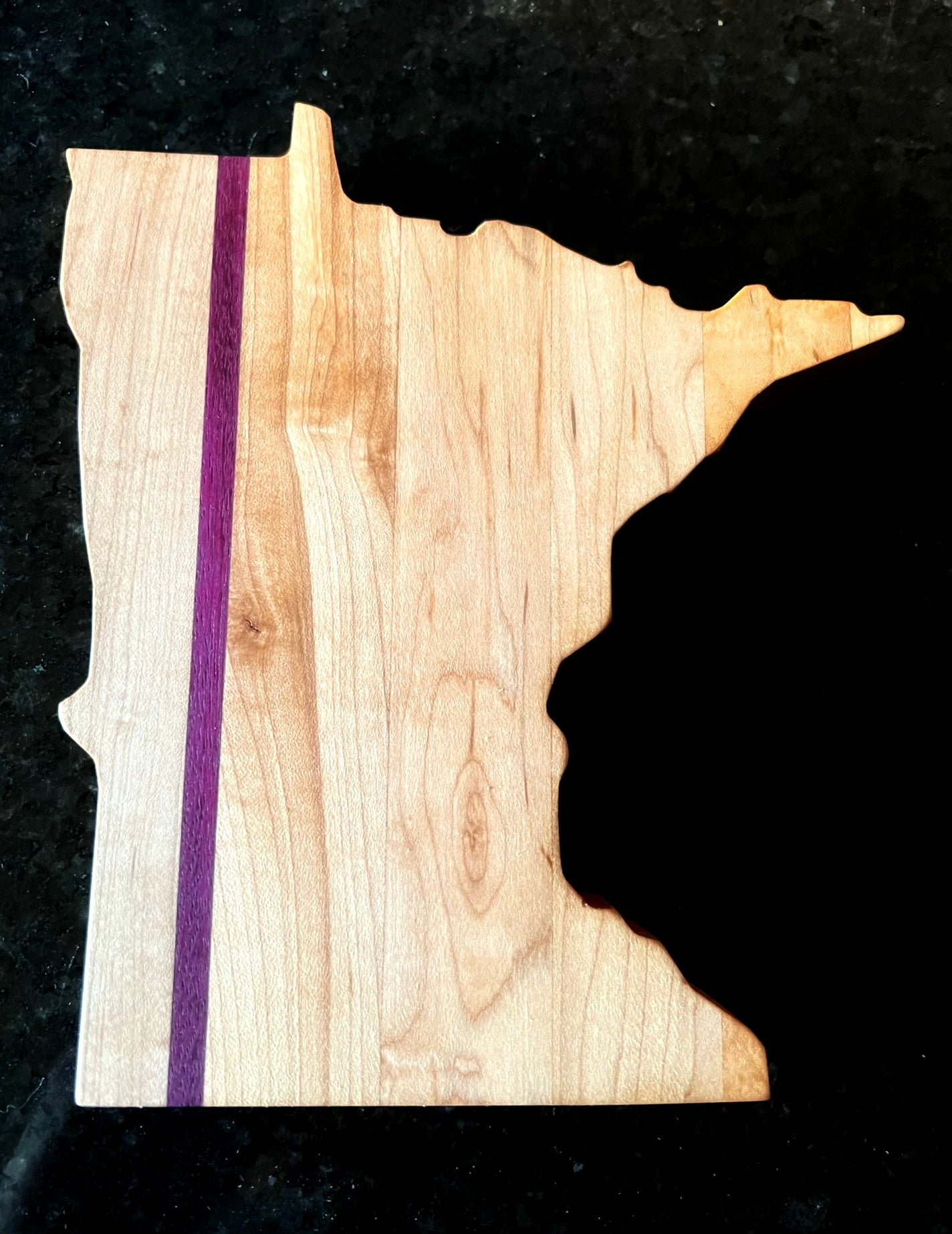 Minnesota Maple & Purpleheart Serving Board