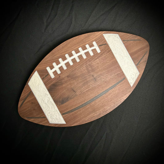 Charcuterie Board | Football | Walnut w/ Epoxy